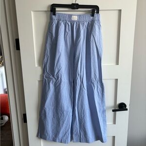 J Crew Cotton Boxer Pant - blue, size small NWT